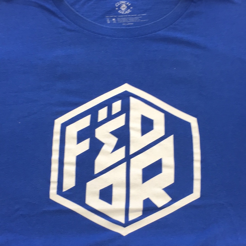 Blue XXL limited edition Fedor tee shirt